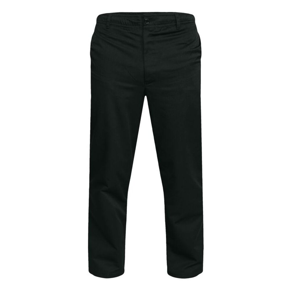 Duke Mens D555 Basilio Elasticated Waist Pants / Black